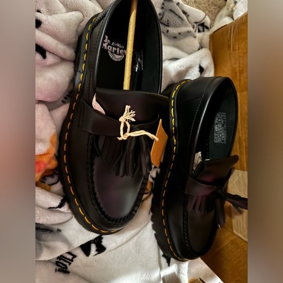 NWT and box!! Adrian Bex Smooth Leather Tassel Loafers Doc Martens - Picture 8 of 9